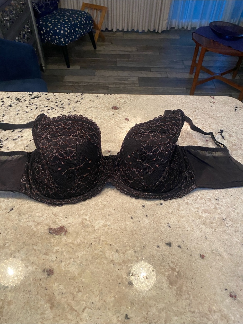 Panache Black Lace Underwire Bra